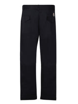 Moncler Blue Cotton Trousers - Men - Piano Luigi