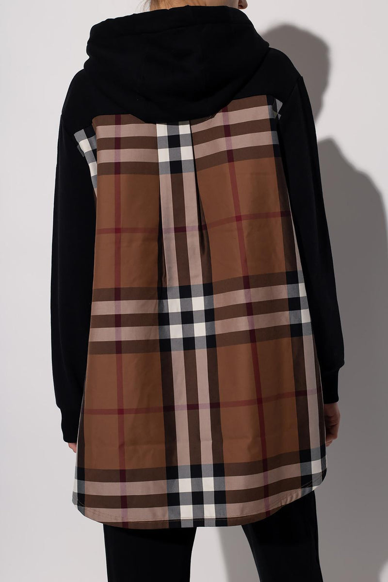 Burberry Checked Hoodie - Women - Piano Luigi