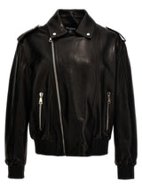 Balmain Leather Biker Jacket - Men - Piano Luigi