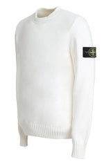 Stone Island Logo Patch Crewneck Jumper - Men - Piano Luigi