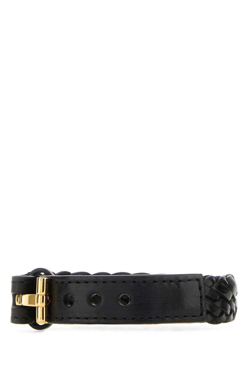 Tom Ford T-lock Leather Bracelet - Men - Piano Luigi