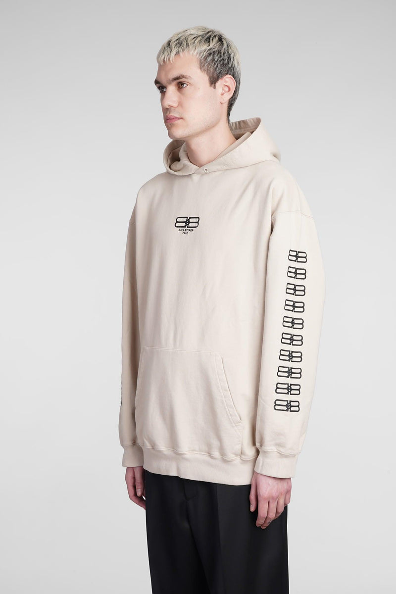 Balenciaga Sweatshirt In Beige Cotton - Men - Piano Luigi