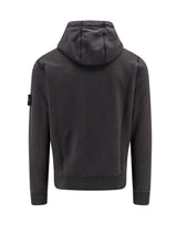 Stone Island Logo Patch Drawstring Hoodie - Men - Piano Luigi