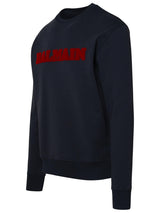 Balmain Blue Cotton Sweatshirt - Men - Piano Luigi