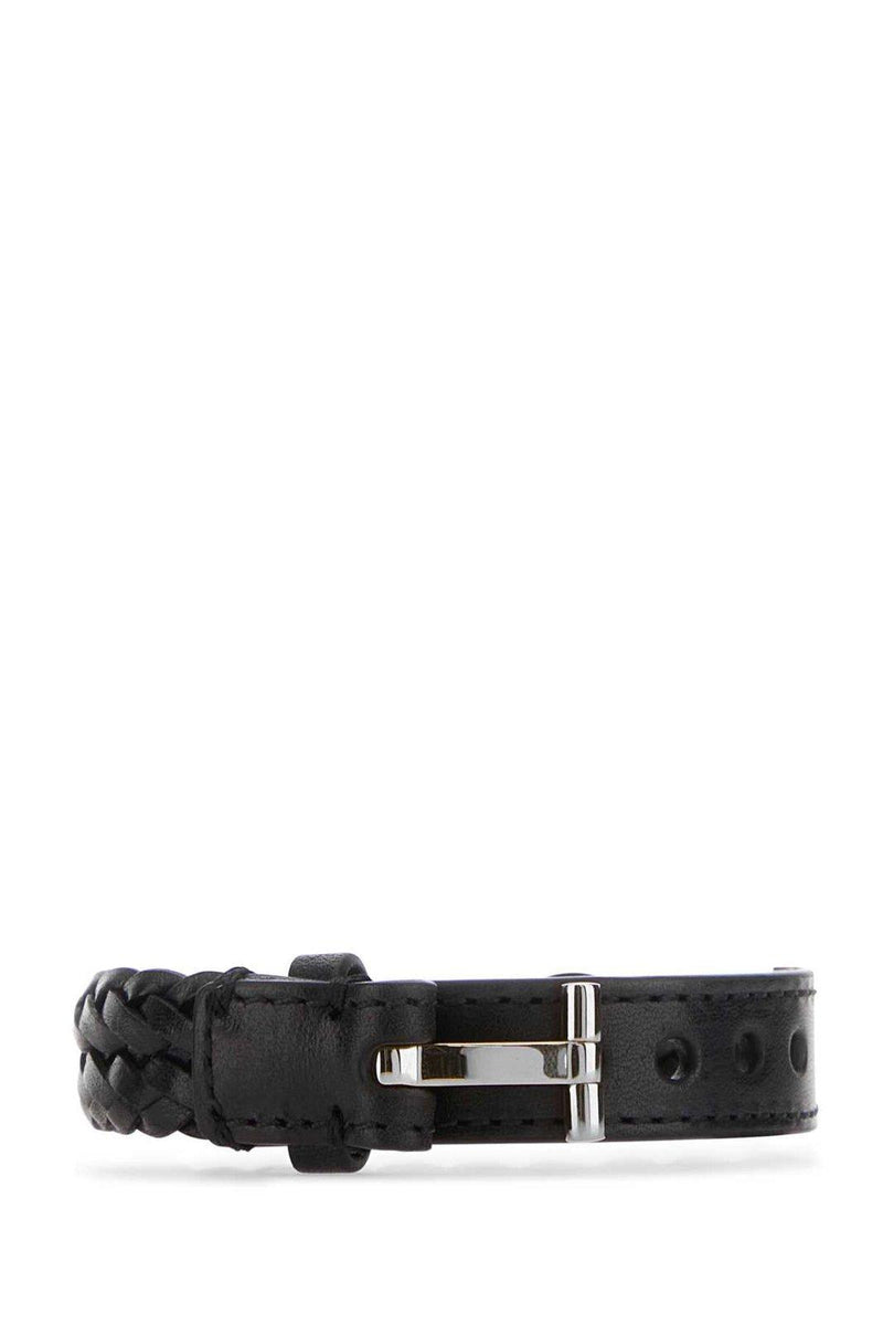 Tom Ford T-lock Leather Bracelet - Men - Piano Luigi