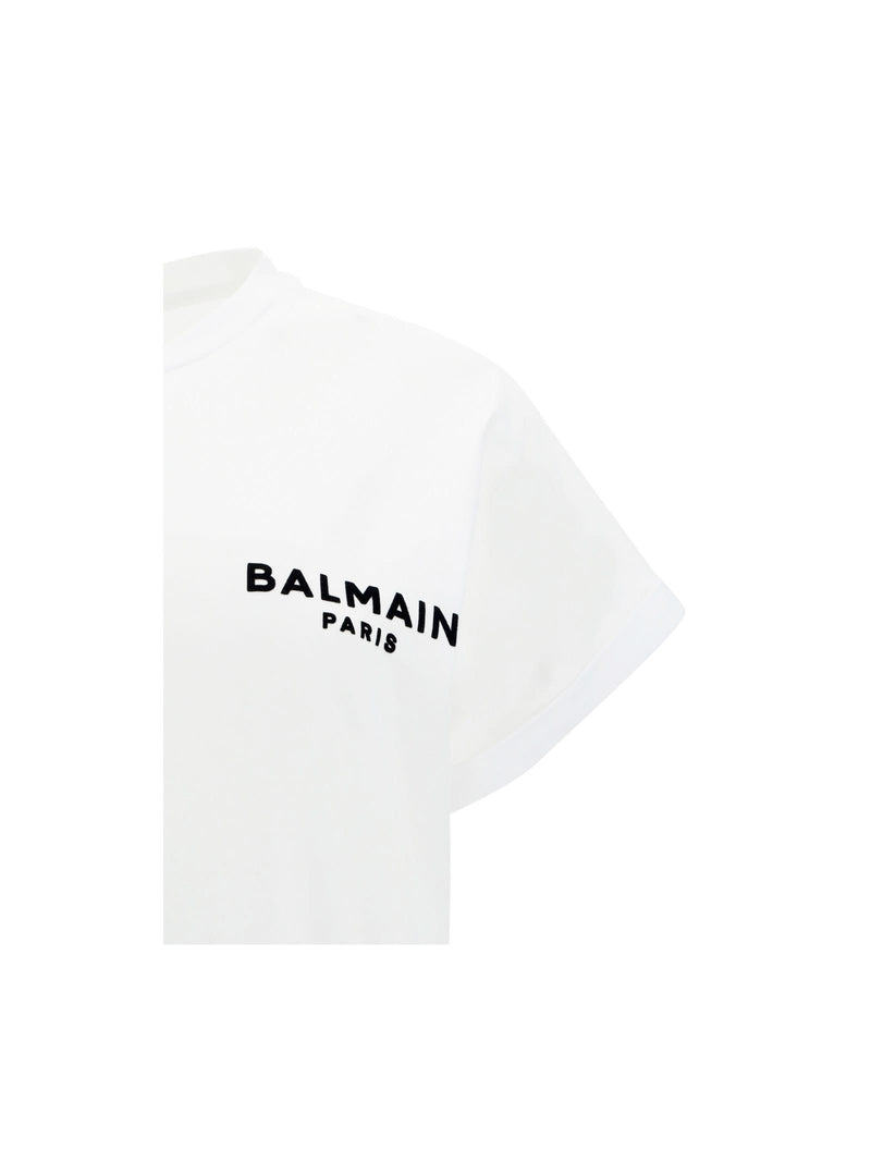 Balmain Cotton Logo T-shirt - Women - Piano Luigi