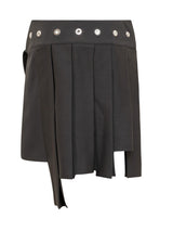 Off-White Pleated Asymmetric Skirt - Women - Piano Luigi