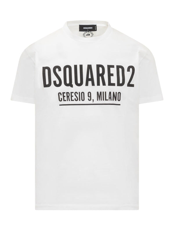 White dsquared2 Ceresio 9, Milan T-shirt - Men - Piano Luigi