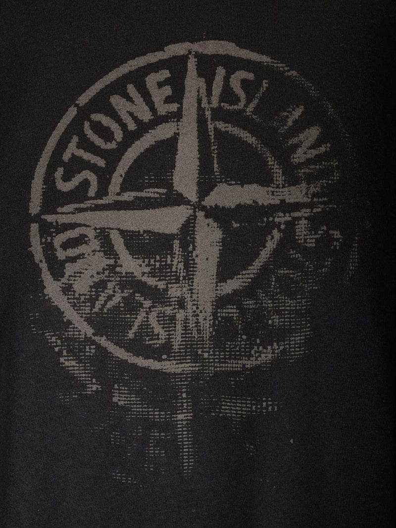 Stone Island Black T-shirt - Men - Piano Luigi