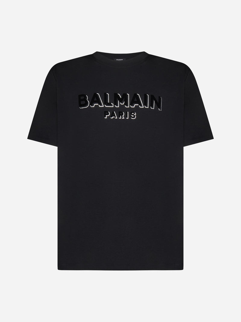 Balmain Logo Cotton T-shirt - Men - Piano Luigi