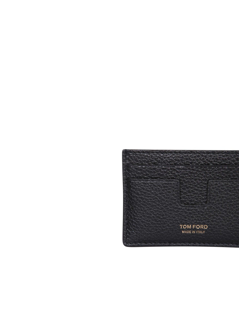 Tom Ford T Line Black Cardholder - Men - Piano Luigi