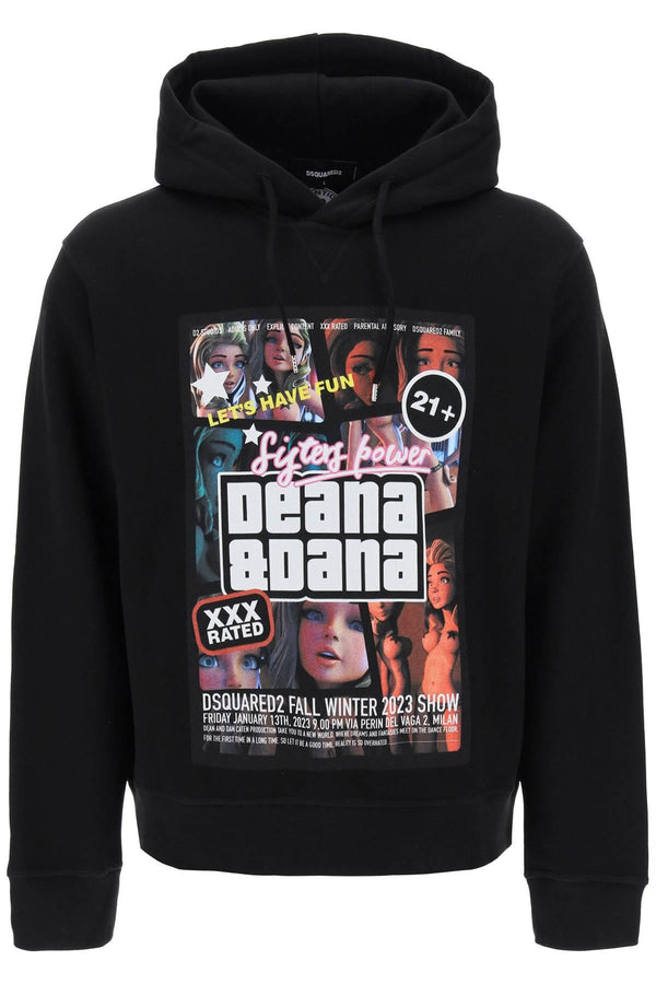 Dsquared2 Cool Fit Hoodie With Print - Men - Piano Luigi