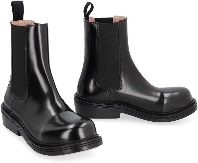 Bottega Veneta Fireman Leather Chelsea Boots - Women - Piano Luigi