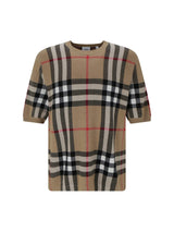 Burberry Wool T-shirt With Vintage Check Print - Men - Piano Luigi