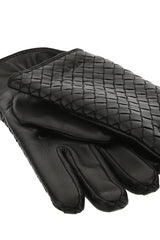 Bottega Veneta Black Leather Gloves - Men - Piano Luigi