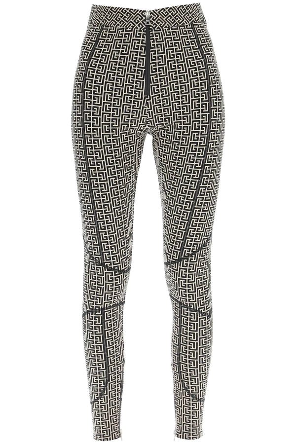 Balmain Beige Cotton Leggins - Women - Piano Luigi