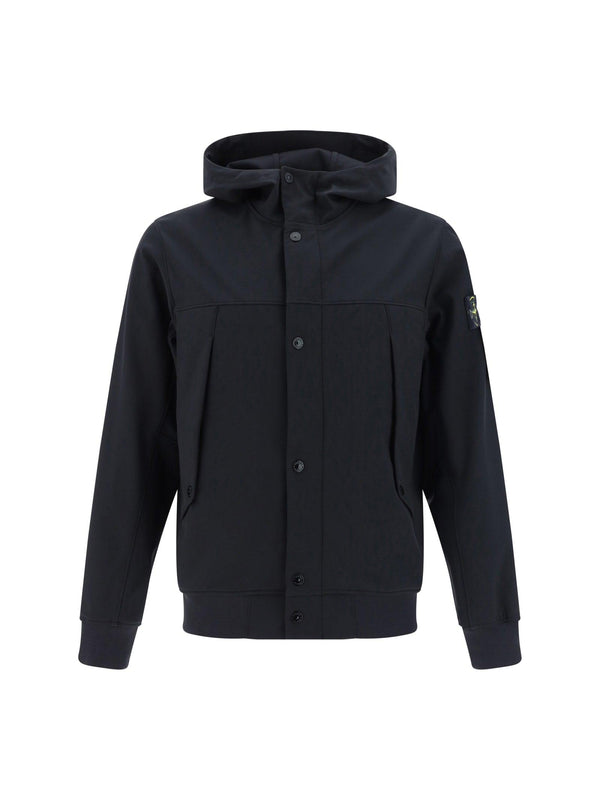 Stone Island Hooded Jacket - Men - Piano Luigi