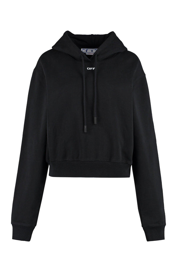 Off-White Cotton Hoodie - Women - Piano Luigi