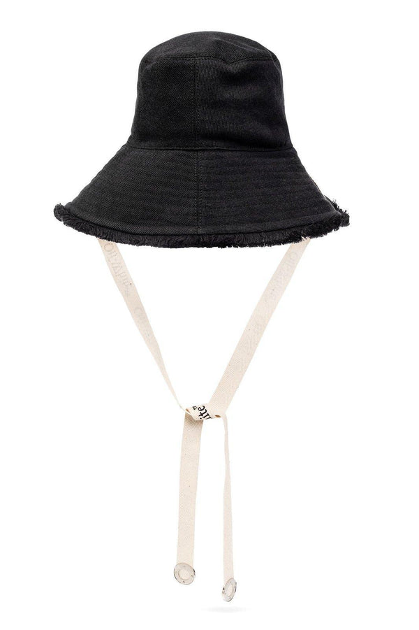 Off-White Logo Embroidered Bucket Hat - Women - Piano Luigi