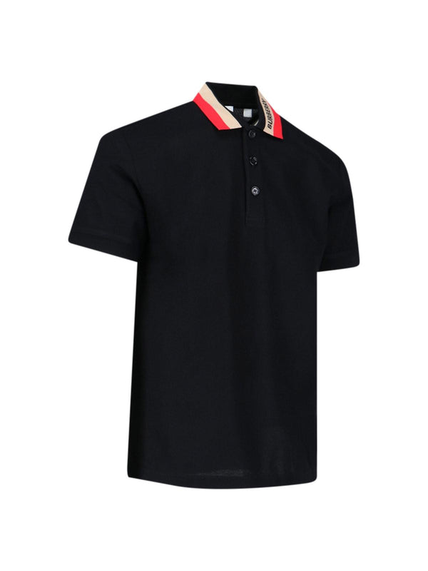 Burberry Black Piquet Polo Shirt - Men - Piano Luigi