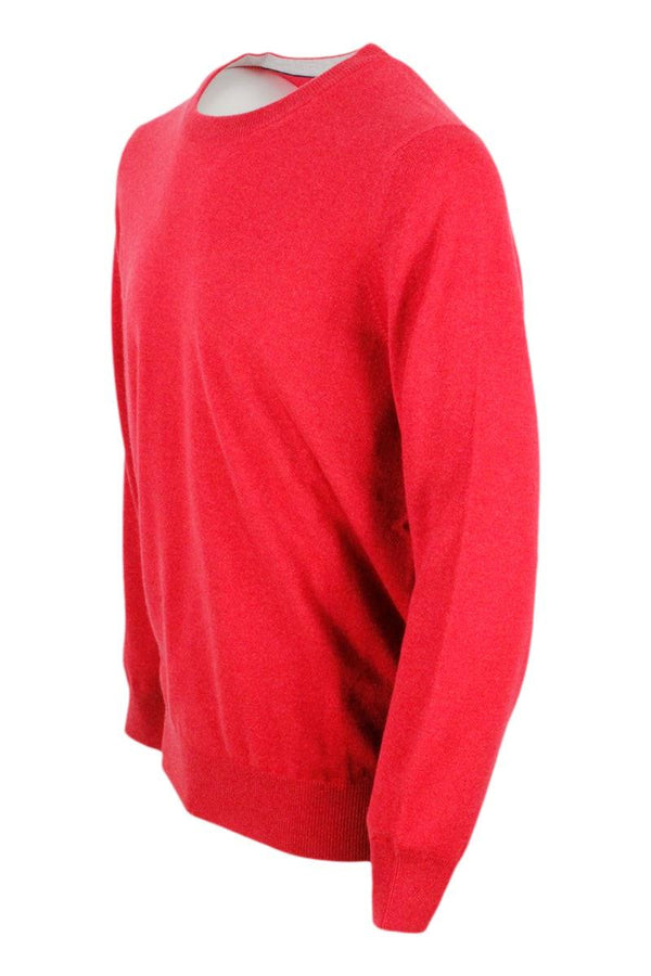 Brunello Cucinelli Long-sleeved Crew-neck Sweater In Fine 2-ply 100% Cashmere - Men - Piano Luigi