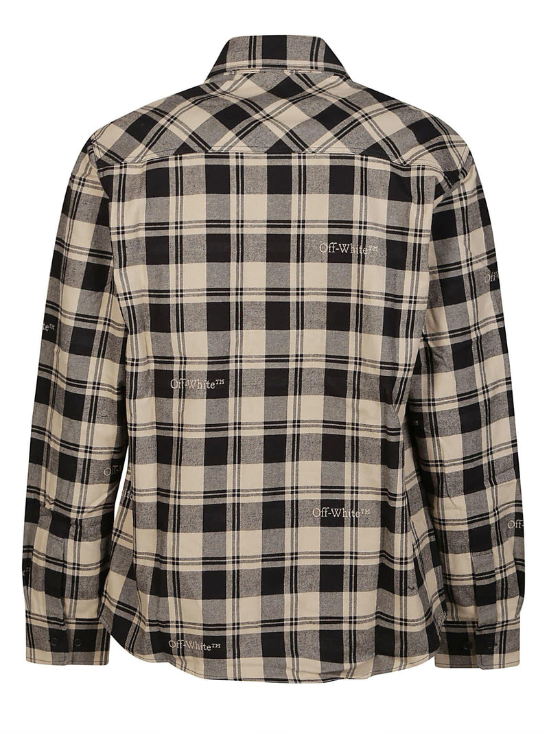 Off-White Check Flann Shirt - Men - Piano Luigi