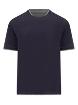 Brunello Cucinelli Jersey T-shirt With Ribbed Hem - Men - Piano Luigi