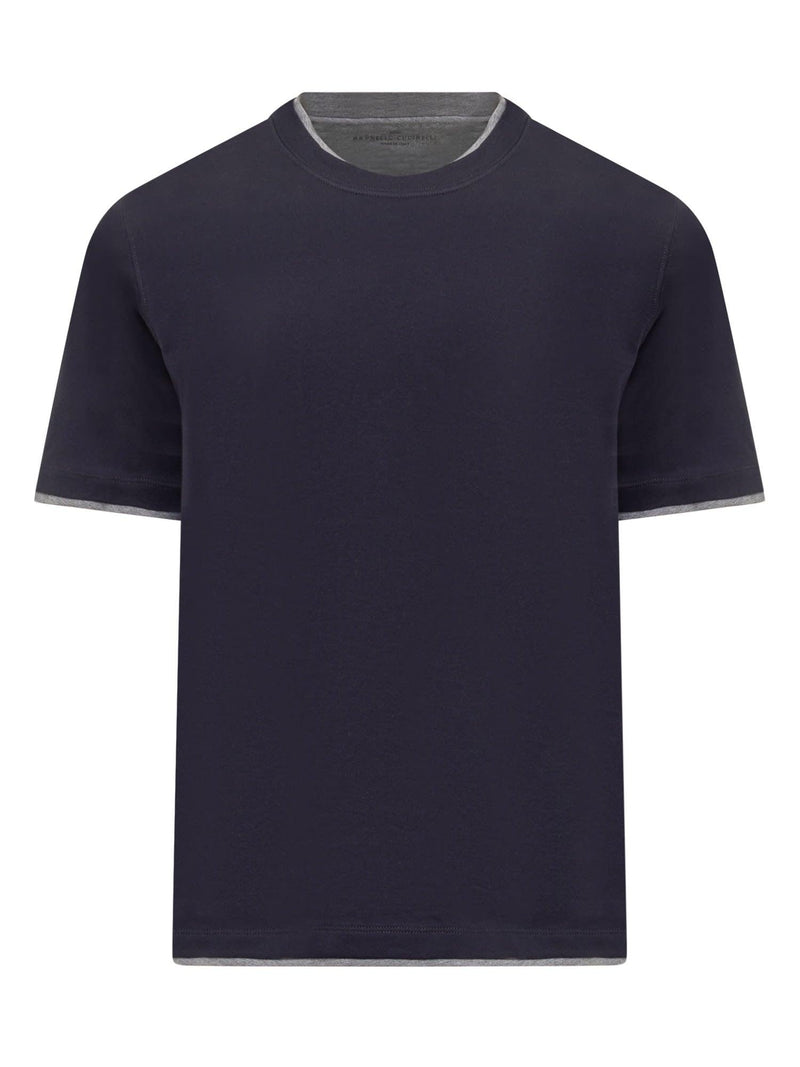 Brunello Cucinelli Jersey T-shirt With Ribbed Hem - Men - Piano Luigi