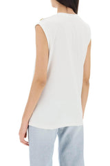 Balmain T-shirt Cotton Tank Top - Women - Piano Luigi