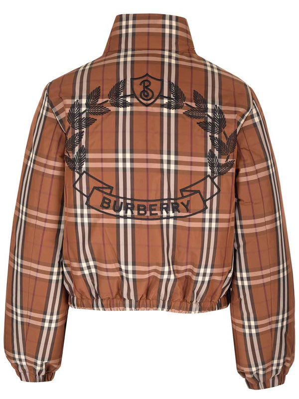 Burberry Check Pattern Nylon Puffer Jacket - Women - Piano Luigi