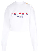 Balmain Cropped Sweatshirt - Women - Piano Luigi