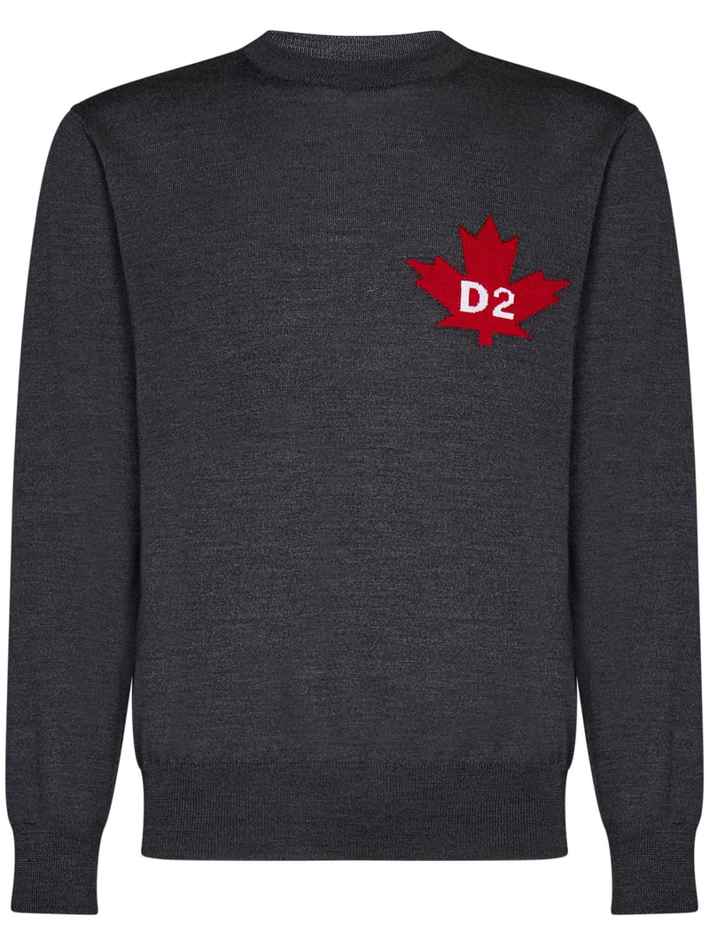 Dsquared2 Crew-neck Wool Sweater - Men - Piano Luigi