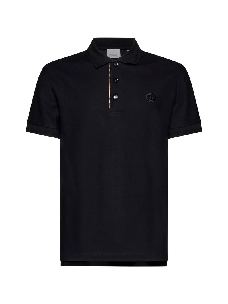 Mens black burberry polo hotsell