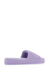 Bottega Veneta Lilac Terry Fabric Resort Sponge Slippers - Women - Piano Luigi