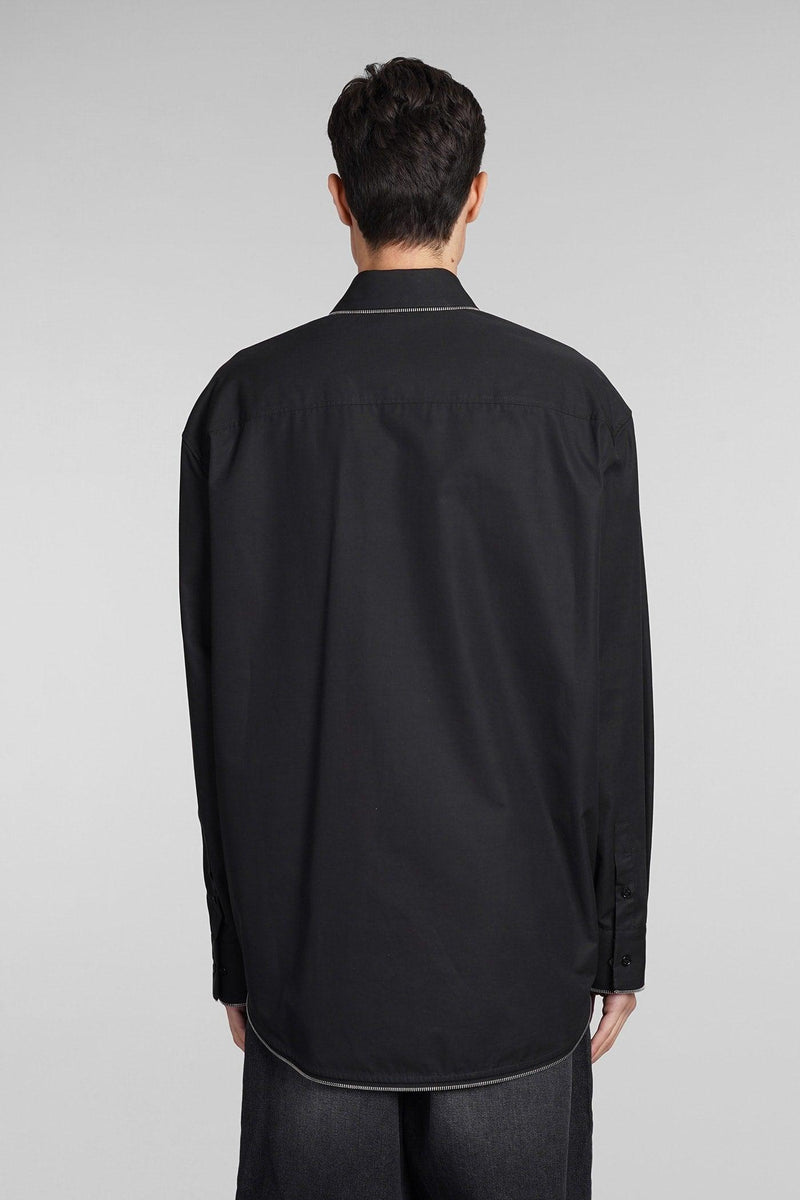 Off-White Shirt In Black Cotton - Men - Piano Luigi