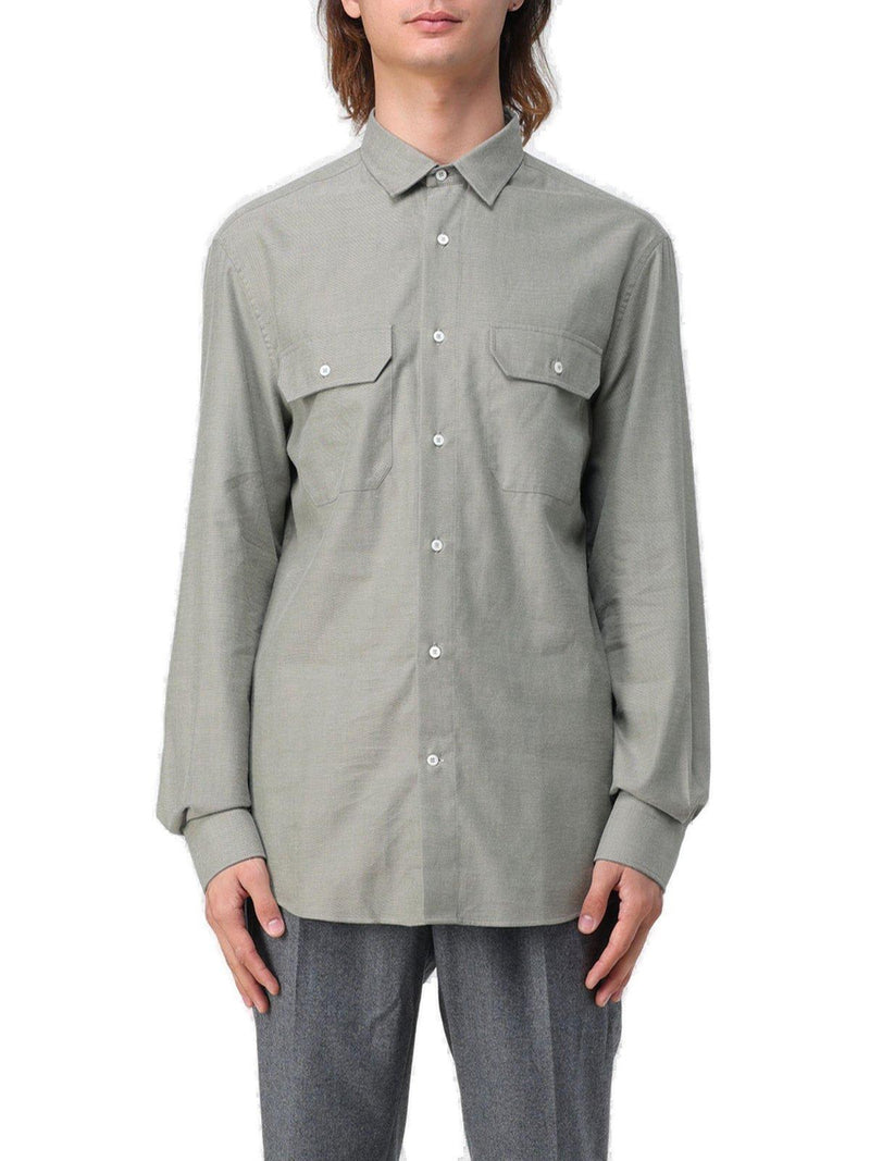 Buttoned Long-sleeved Shirt Brunello Cucinelli - Men - Piano Luigi