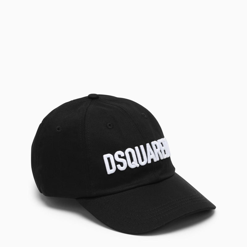 Dsquared2 Black Sports Hat With Logo - Women - Piano Luigi