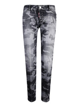 Dsquared2 Jennifer Camo Grey Jeans - Women - Piano Luigi