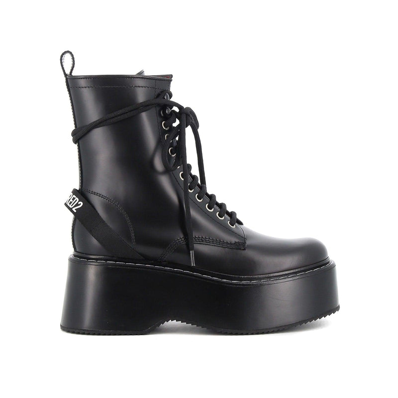 Dsquared2 Lace Up Leather Boots - Women - Piano Luigi