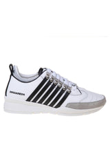 Dsquared2 Legendary Sneakers In Black And White Leather - Men - Piano Luigi