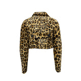 Dsquared2 Leopard Calf Hair Cropped Jacket - Women - Piano Luigi