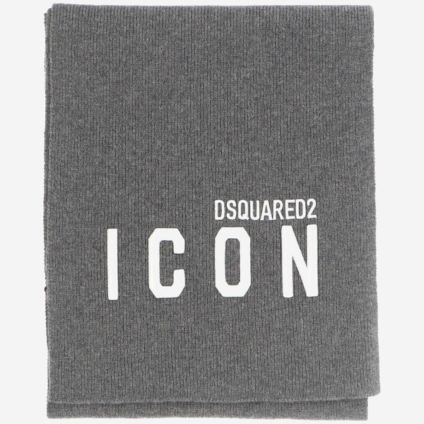 Dsquared2 Logo Embroidered Knitted Scarf - Men - Piano Luigi