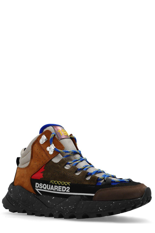Dsquared2 Logo-printed High-top Lace-up Sneakers - Men - Piano Luigi