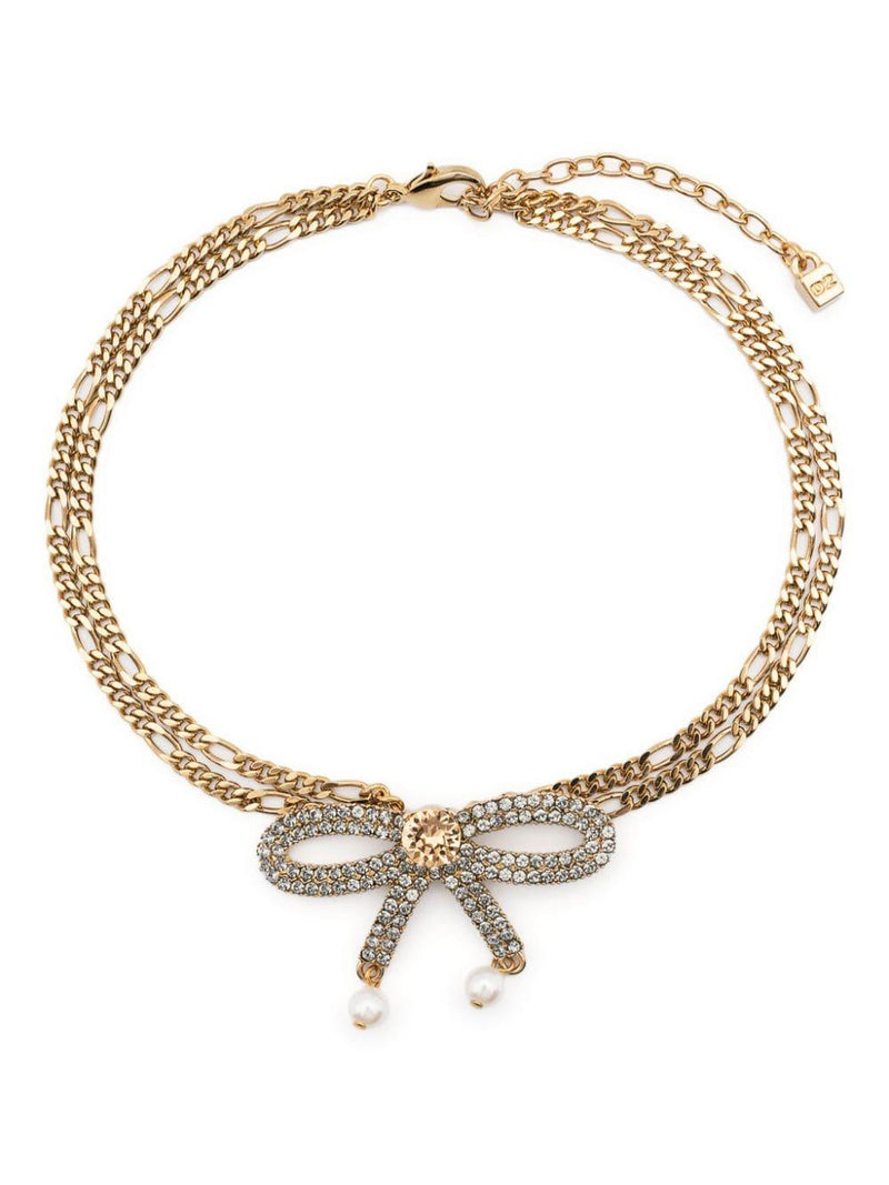 Dsquared2 Metal Strass Choker - Men - Piano Luigi