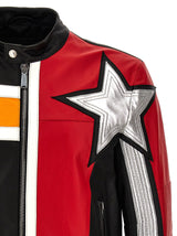 Dsquared2 motorbiker Leather Jacket - Men - Piano Luigi