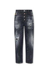 Dsquared2 Paint Splatter Effect Distressed Jeans - Women - Piano Luigi