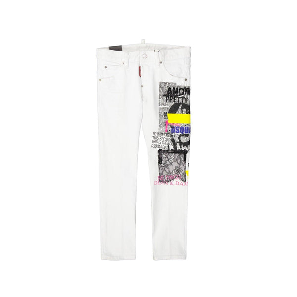 Dsquared2 Printed Denim Jeans - Women - Piano Luigi