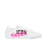 Dsquared2 Printed Leather Sneakers - Women - Piano Luigi