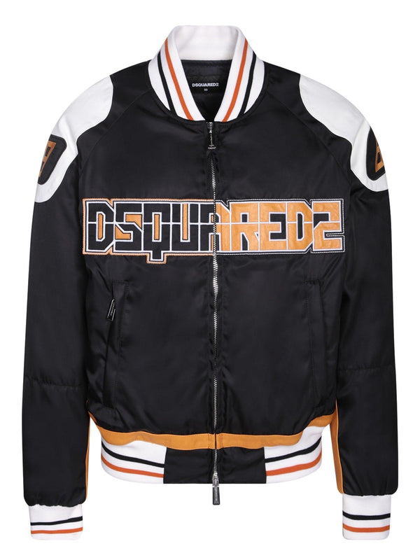 Dsquared2 Rider College Black Bomber Jacket - Men - Piano Luigi