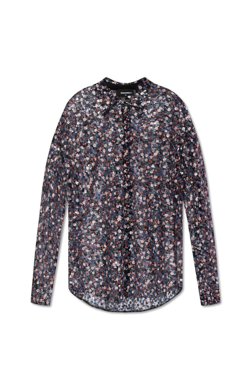 Dsquared2 Sequin Embellished Evening Shirt - Men - Piano Luigi